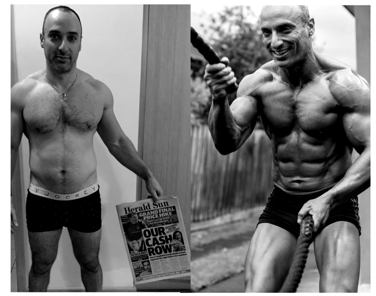 Marco — before and after transformation at Body Matrix