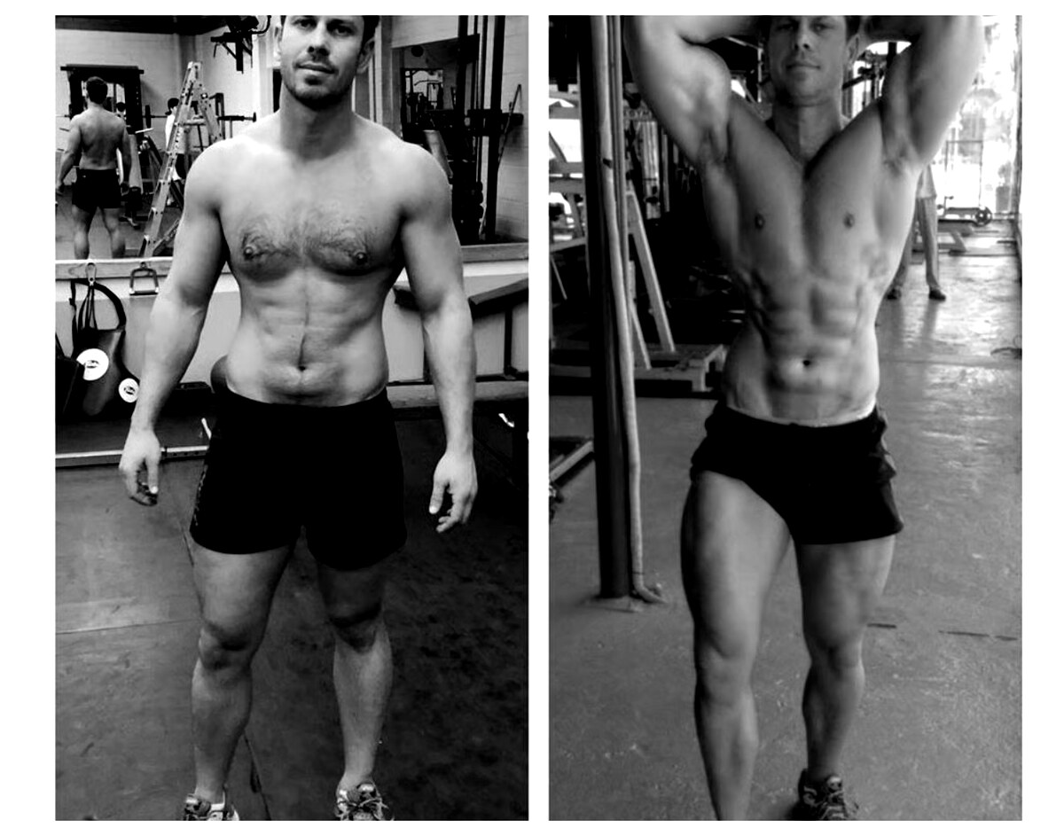 James — before and after transformation at Body Matrix